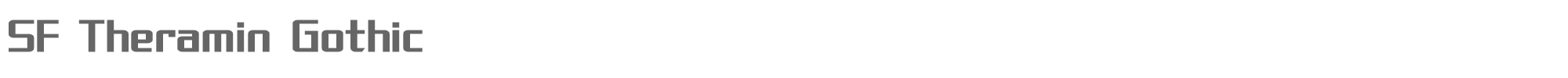 SF Theramin Gothic SF Theramin Gothic Bold.ttf font preview